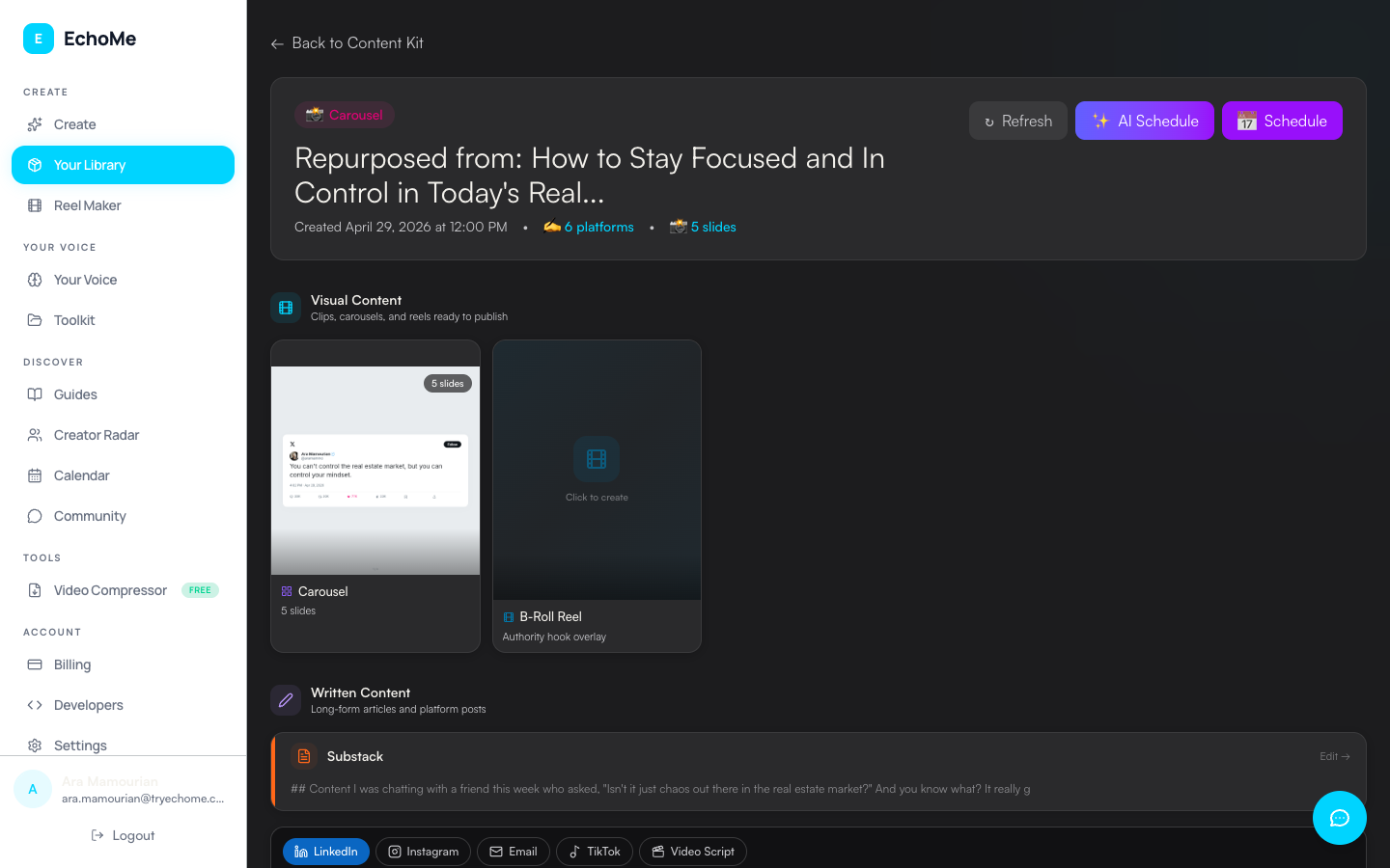 Working with Content Kits